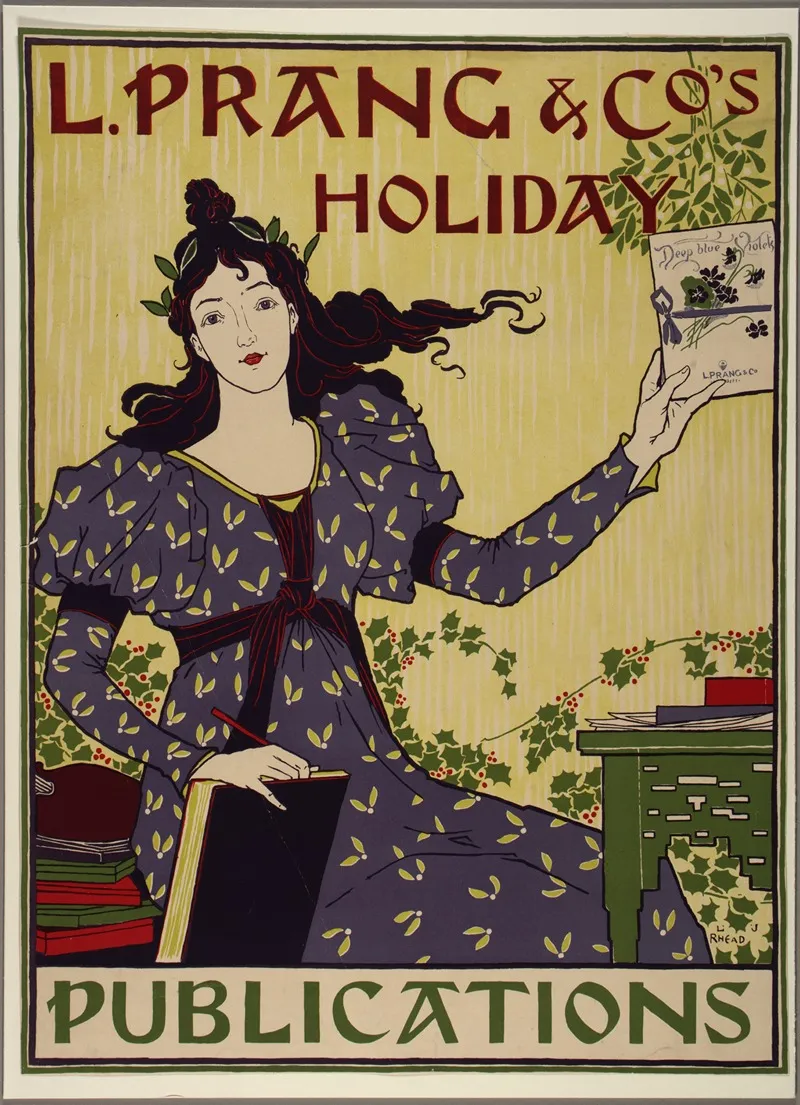 L Prang And Cos Holiday Publications Wall Art by Louis Rhead - High-Resolution Digital Print