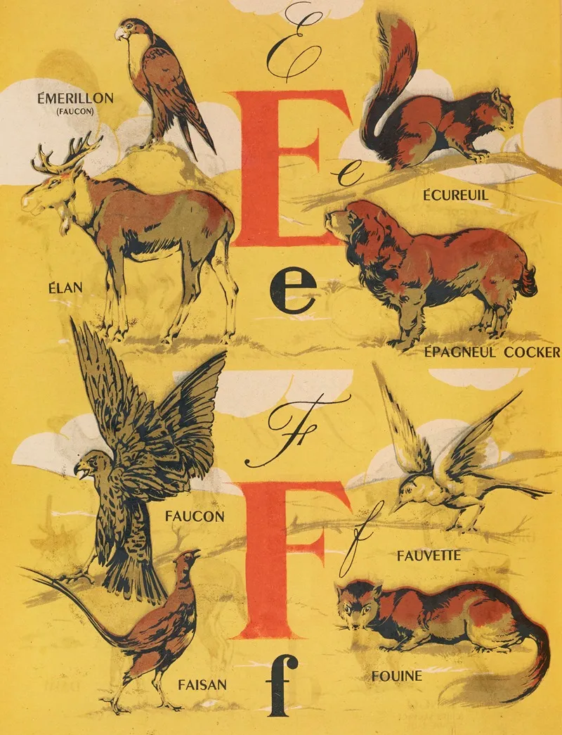 La B C Par Les Images Pl 04 Wall Art by Editions Chantal - High-Resolution Digital Print