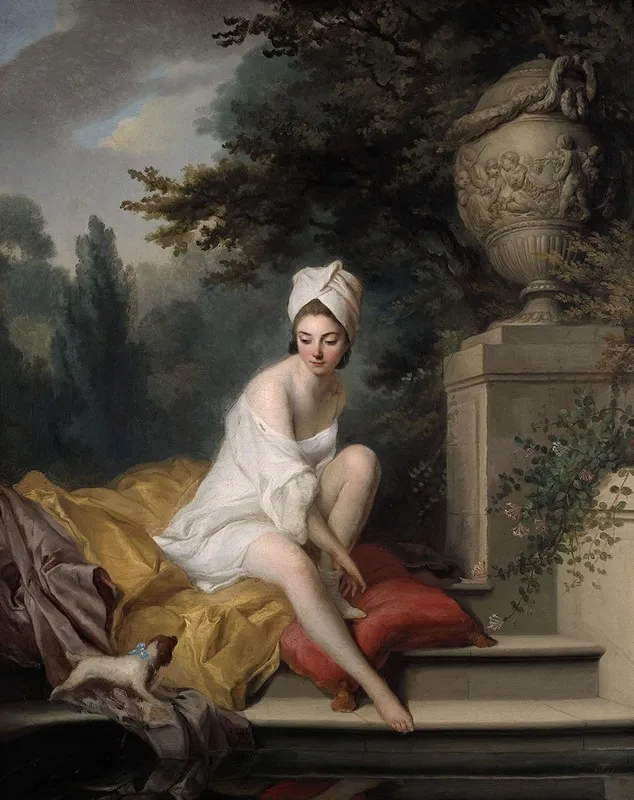 La Baigneuse 2 Wall Art by Johann Anton de Peters - High-Resolution Digital Print
