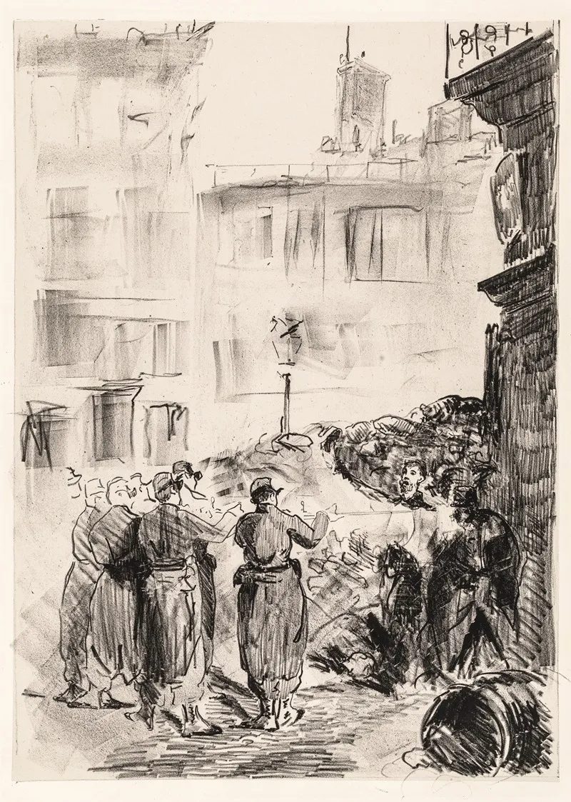 La Barricade Scene De La Commune De Paris