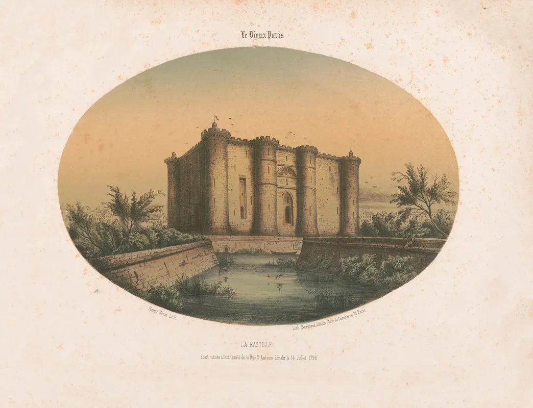 La Bastille Wall Art by Henri Morin - High-Resolution Digital Print
