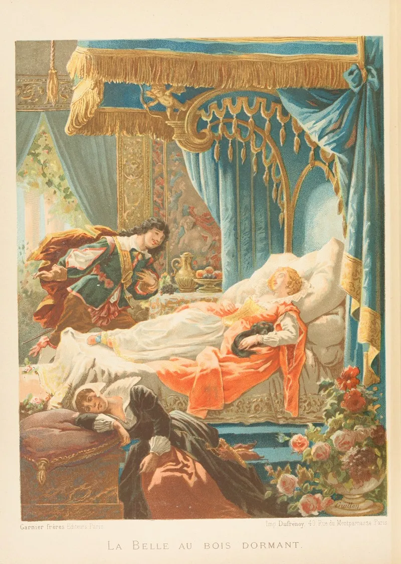 La Belle Au Bois Dormant 4 Wall Art by A. Guillon - High-Resolution Digital Print