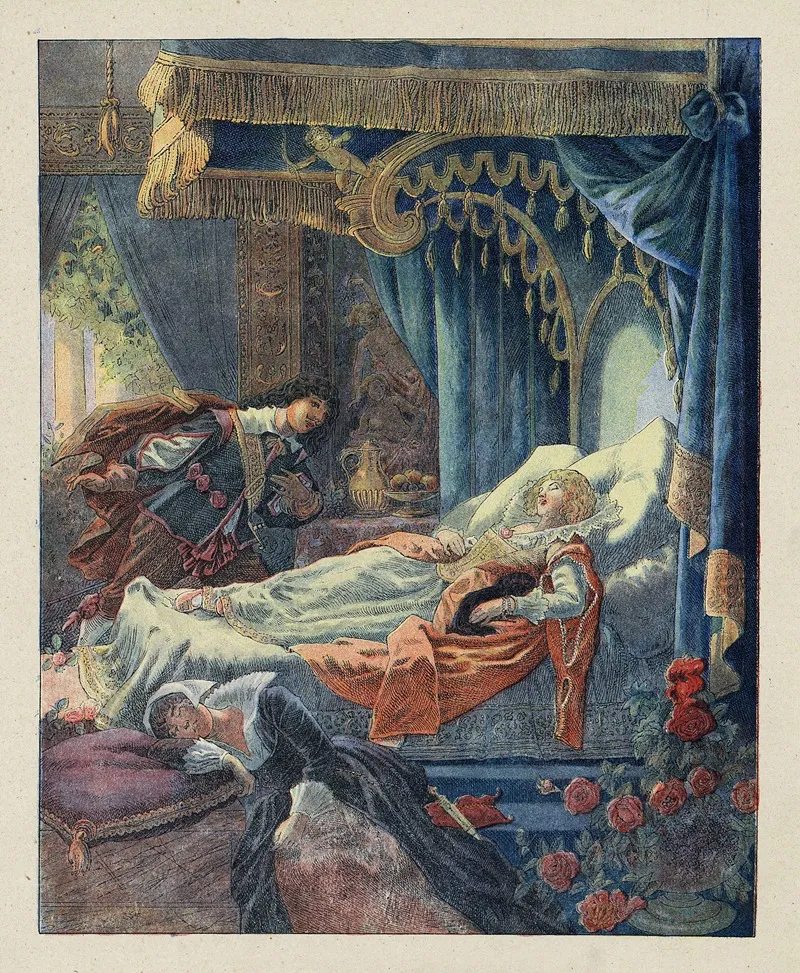 La Belle Au Bois Dormant 5 Wall Art by Frederic Theodore Lix - High-Resolution Digital Print