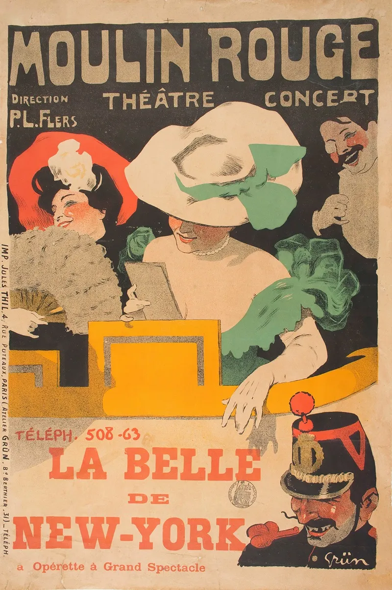 La Belle De New York Wall Art by Jules-Alexandre Grün - High-Resolution Digital Print
