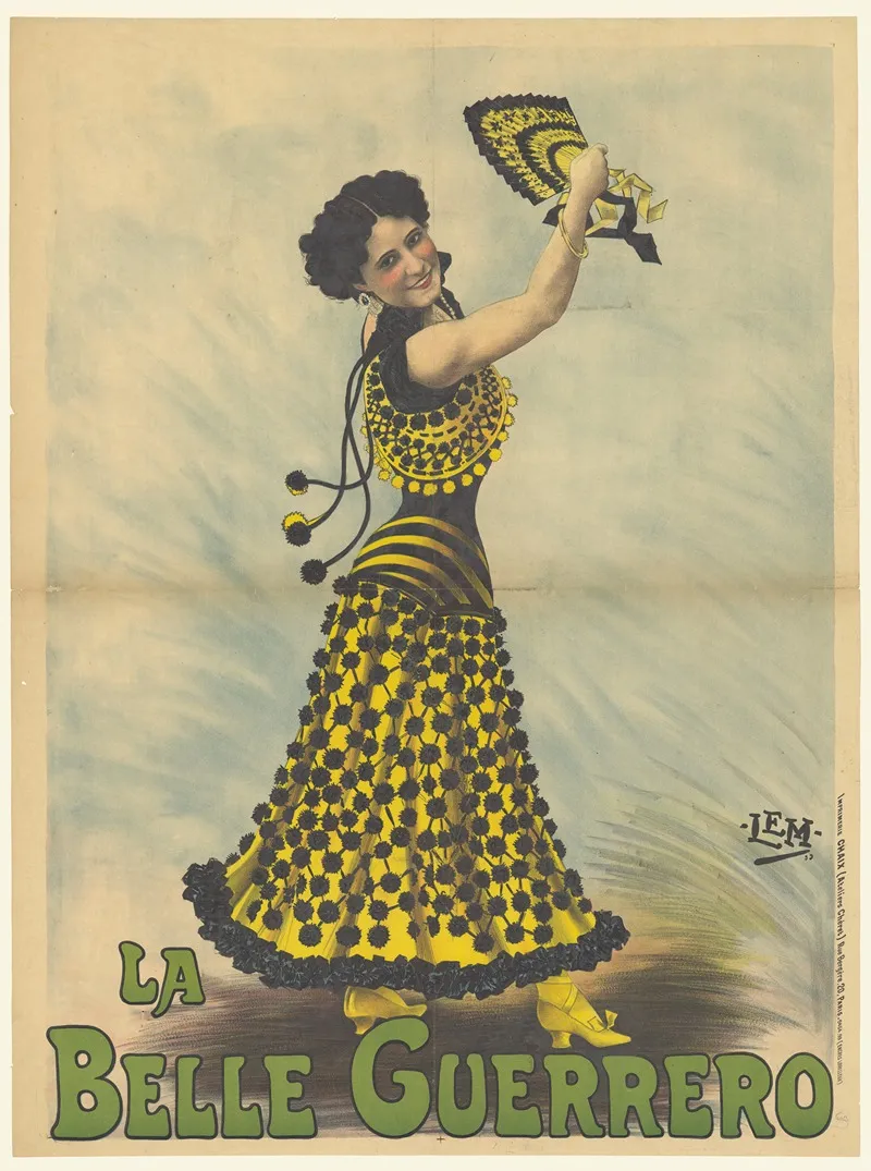 La Belle Guerrero Wall Art by Imp. Chaix - High-Resolution Digital Print