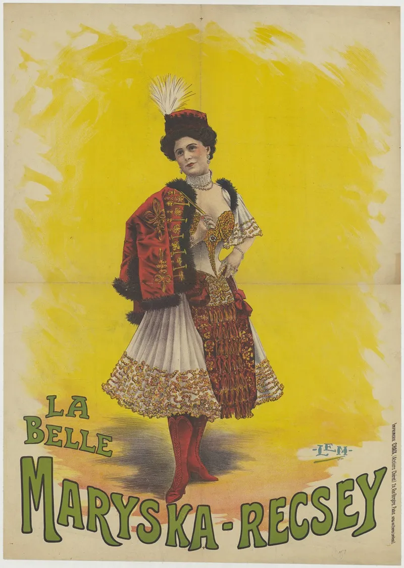 La Belle Maryska Recsey Wall Art by Imp. Chaix - High-Resolution Digital Print
