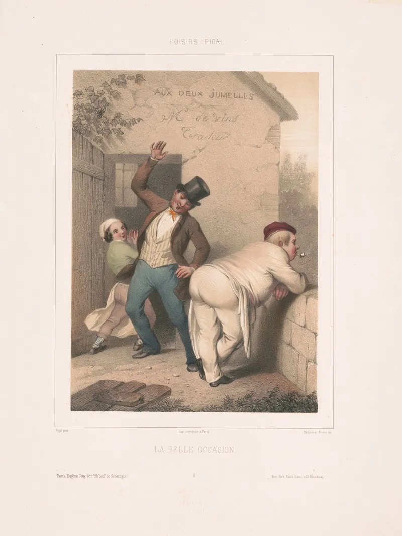 La Belle Occasion Wall Art by Edmé Jean Pigal - High-Resolution Digital Print