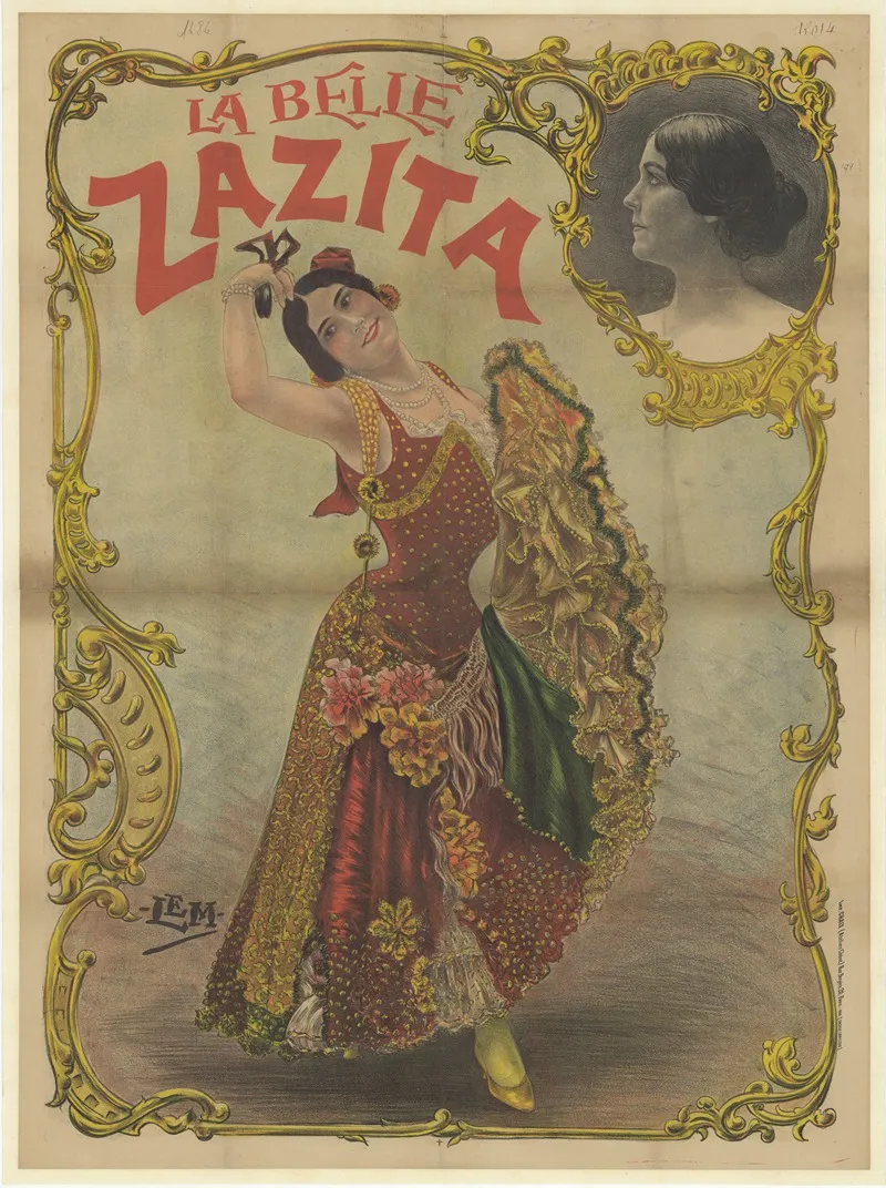 La Belle Zazita Wall Art by Imp. Chaix - High-Resolution Digital Print