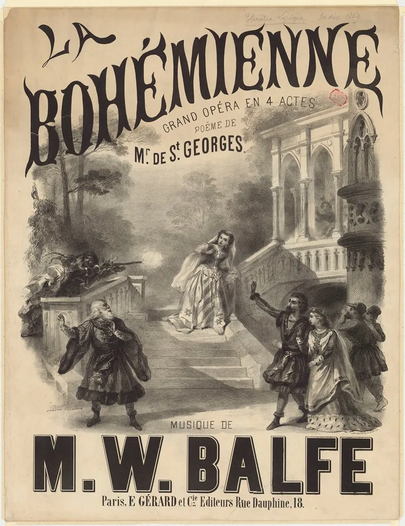 La Bohemienne Grand Opera En 4 Actes Wall Art by Victor Coindre - High-Resolution Digital Print