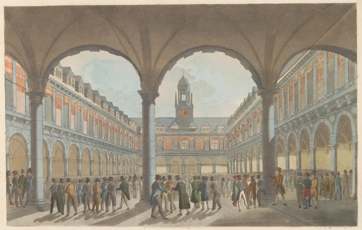 La Bourse A Amsterdam Wall Art by Roelof van der Meulen - High-Resolution Digital Print