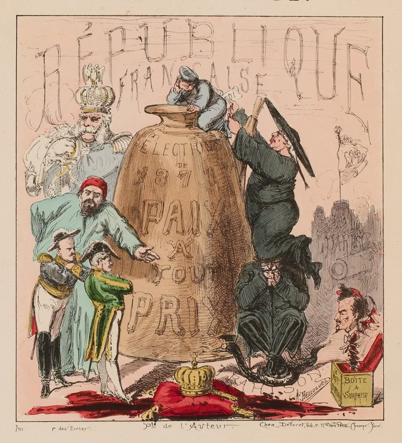 La Bouteille A Lencre 2 Wall Art by Achille Belloguet - High-Resolution Digital Print