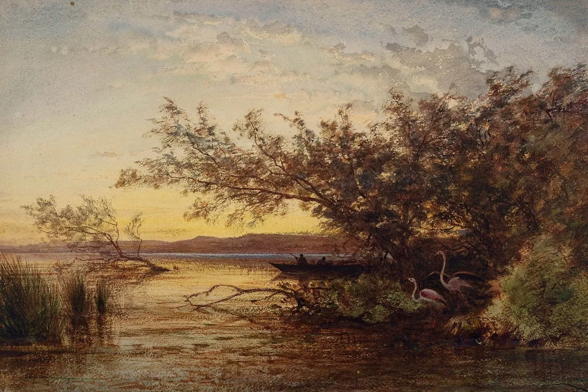 La Camargue Coucher De Soleil