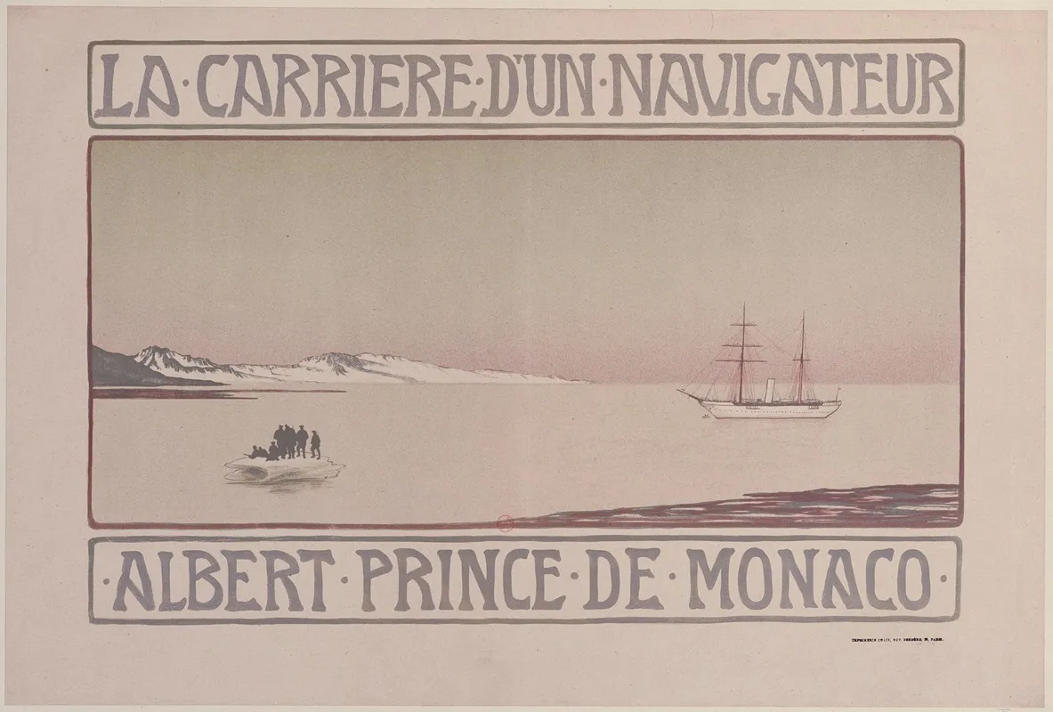 La Carriere Dun Navigateur Albert Prince De Monaco Wall Art by Paul Berthon - High-Resolution Digital Print