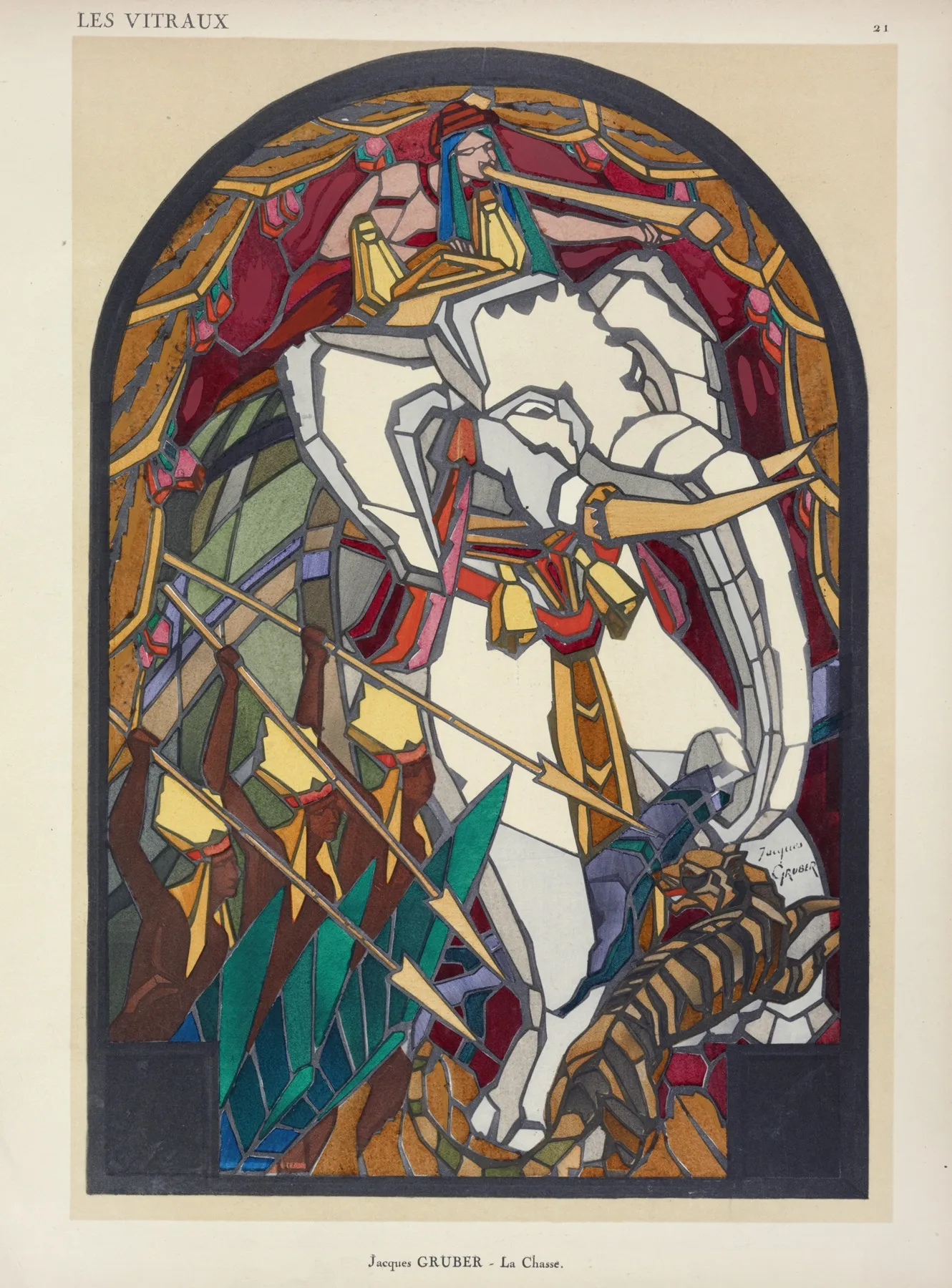 La Chasse A Lambassade Francais Commande D Letat Wall Art by Jacques Gruber - High-Resolution Digital Print