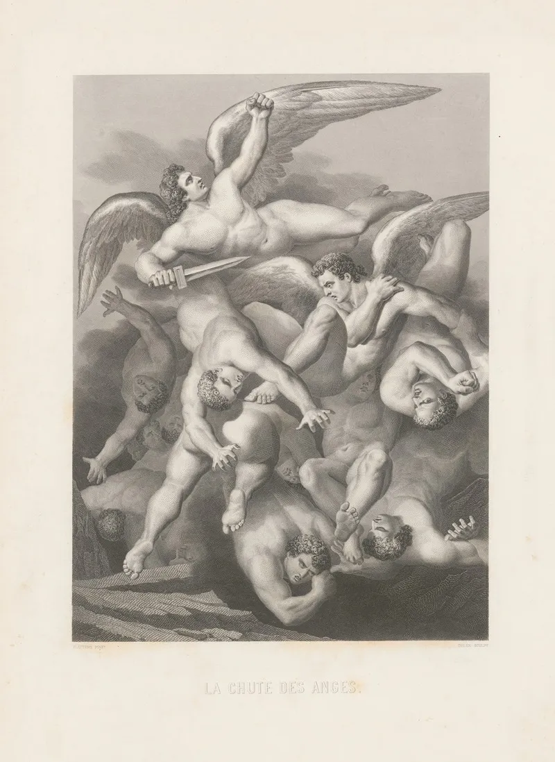 La Chute Des Anges Wall Art by Alphonse de Lamartine - High-Resolution Digital Print