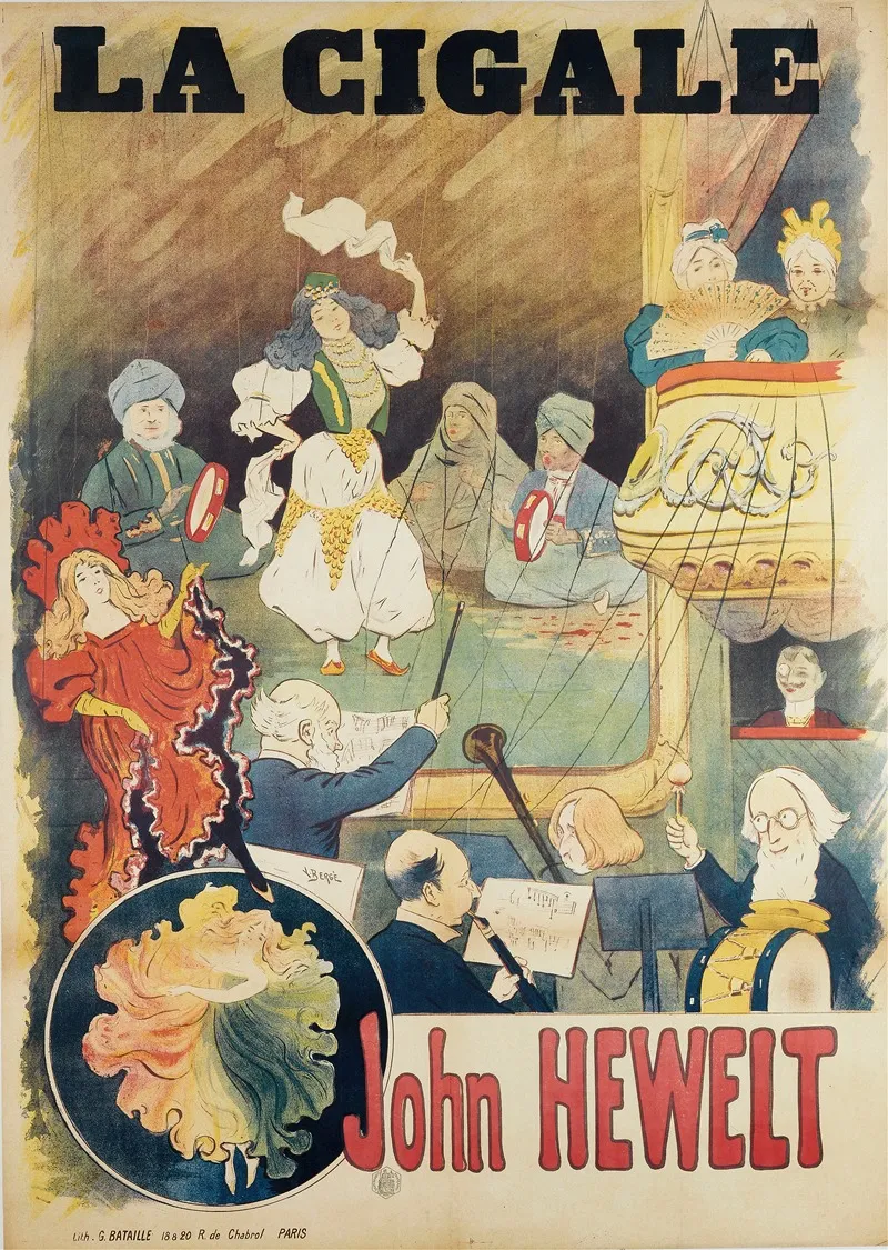 La Cigale John Hewelt Wall Art by Louis Bergé - High-Resolution Digital Print