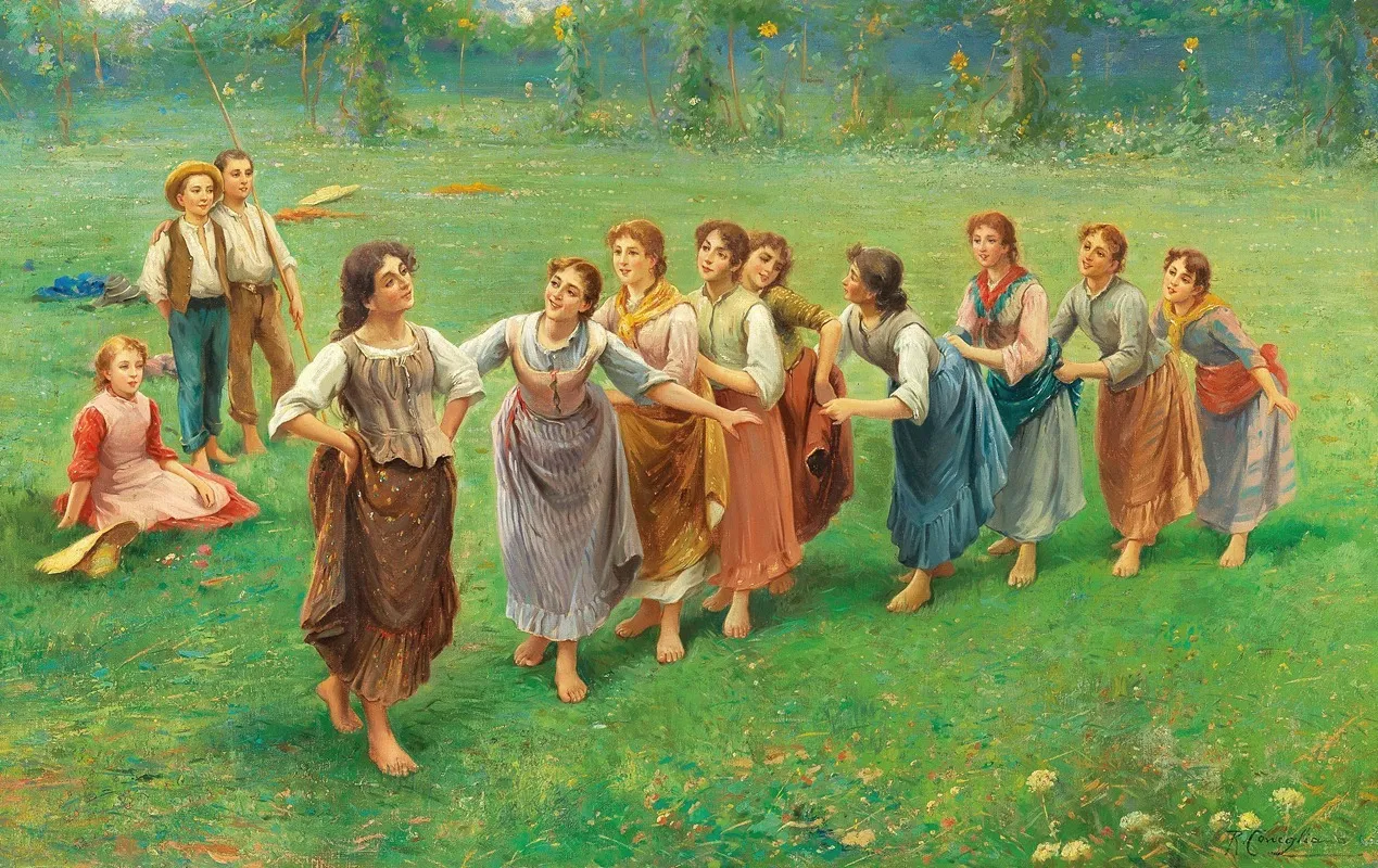 La Coda Del Diavolo After Fausto Zonaro