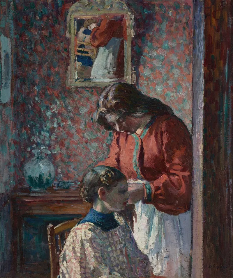La Coiffure Mme Lebasque Coiffant Sa Fille