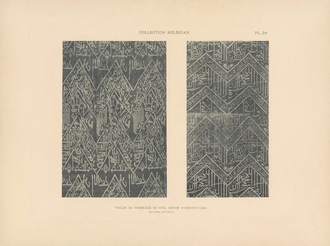 La Collection Kelekian Etoffes Tapis Dorient De Venise Pl 024 Wall Art by Jules Guiffrey - High-Resolution Digital Print