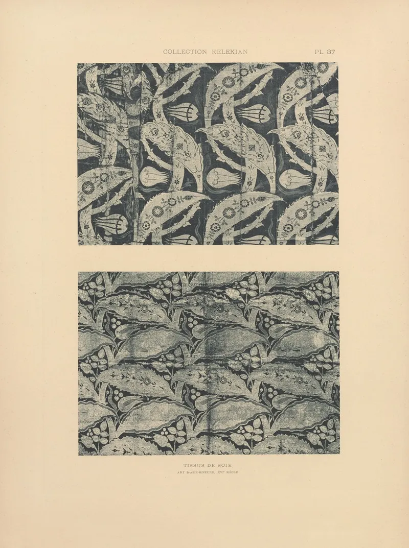 La Collection Kelekian Etoffes Tapis Dorient De Venise Pl 036 Wall Art by Jules Guiffrey - High-Resolution Digital Print