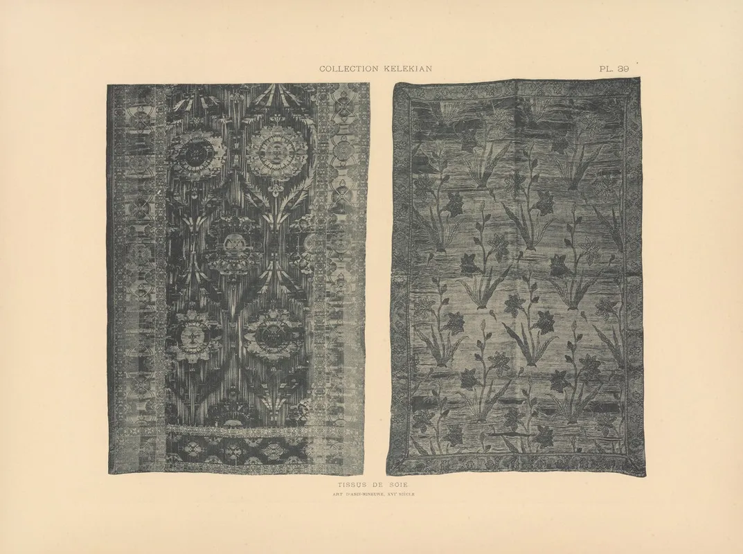 La Collection Kelekian Etoffes Tapis Dorient De Venise Pl 039 Wall Art by Jules Guiffrey - High-Resolution Digital Print