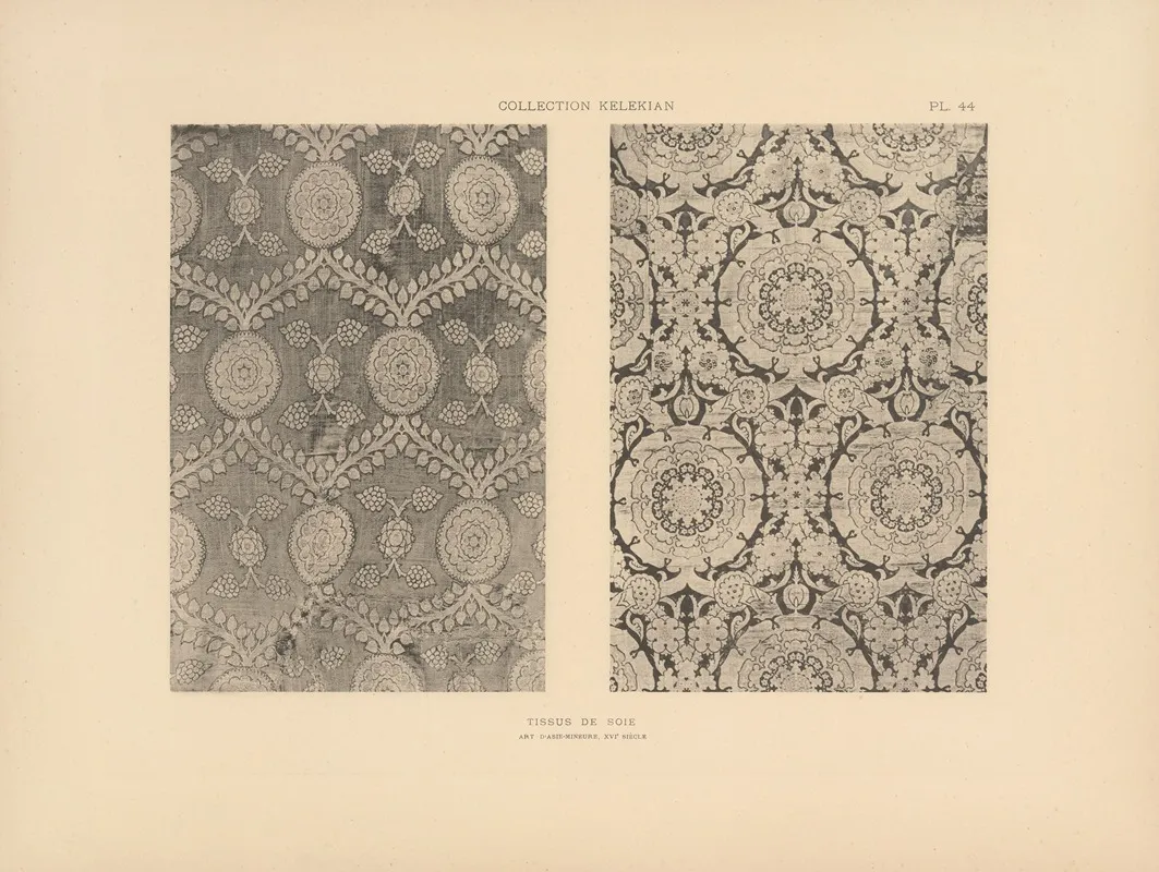 La Collection Kelekian Etoffes Tapis Dorient De Venise Pl 044 Wall Art by Jules Guiffrey - High-Resolution Digital Print