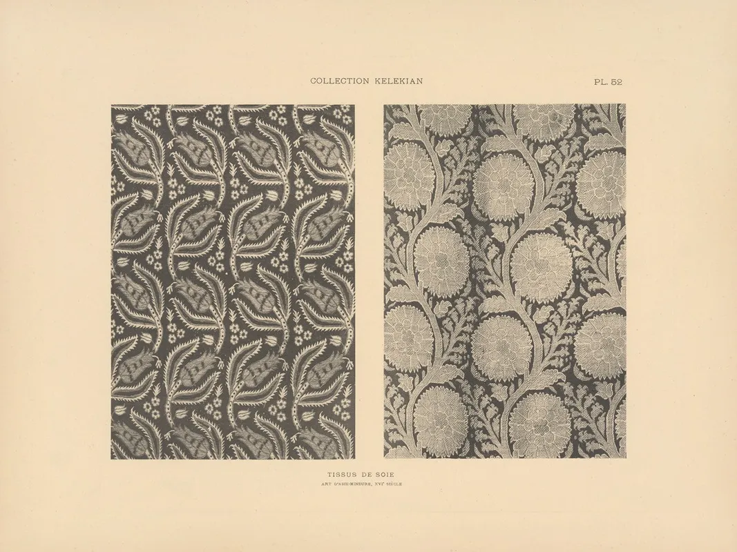 La Collection Kelekian Etoffes Tapis Dorient De Venise Pl 052 Wall Art by Jules Guiffrey - High-Resolution Digital Print