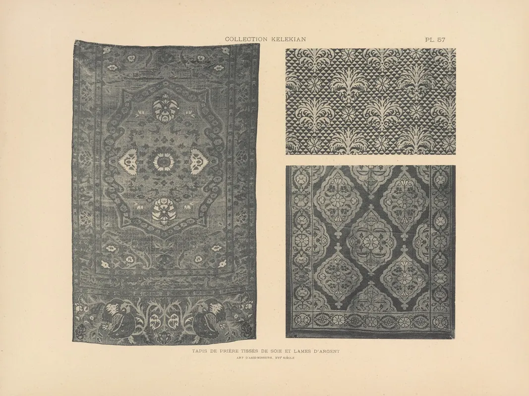 La Collection Kelekian Etoffes Tapis Dorient De Venise Pl 057 Wall Art by Jules Guiffrey - High-Resolution Digital Print