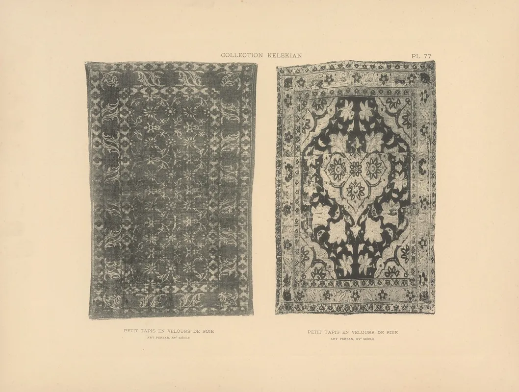 La Collection Kelekian Etoffes Tapis Dorient De Venise Pl 077 Wall Art by Jules Guiffrey - High-Resolution Digital Print
