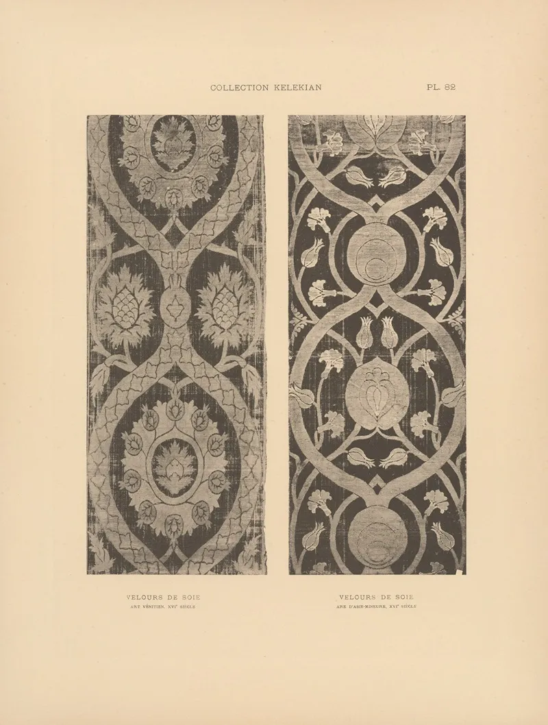 La Collection Kelekian Etoffes Tapis Dorient De Venise Pl 082 Wall Art by Jules Guiffrey - High-Resolution Digital Print