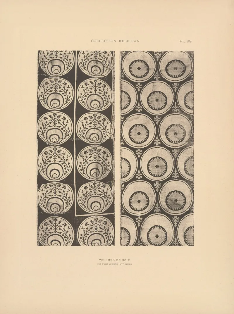 La Collection Kelekian Etoffes Tapis Dorient De Venise Pl 089 Wall Art by Jules Guiffrey - High-Resolution Digital Print