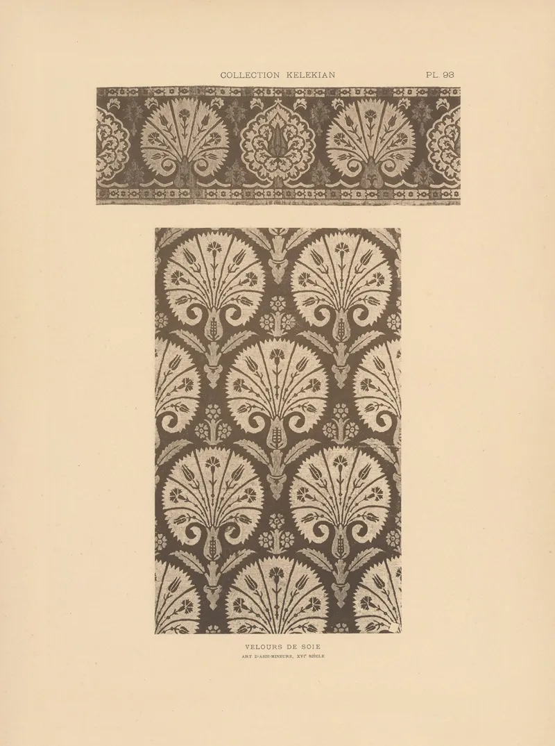 La Collection Kelekian Etoffes Tapis Dorient De Venise Pl 093 Wall Art by Jules Guiffrey - High-Resolution Digital Print