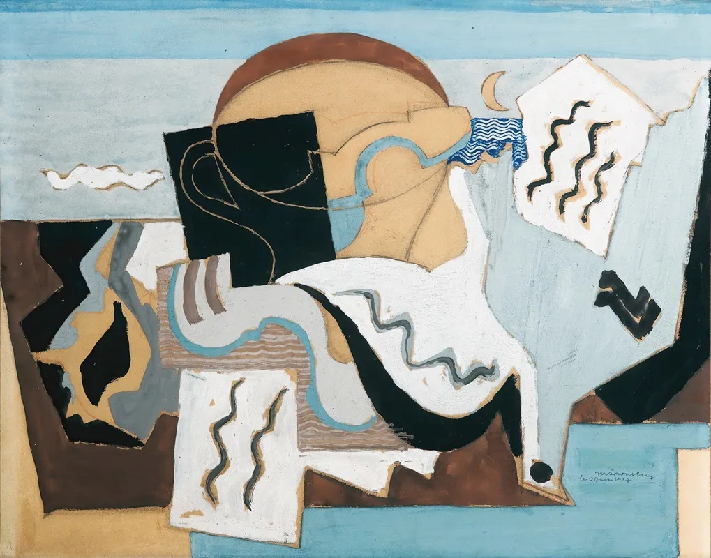 La Colombe Poignardee Wall Art by Louis Marcoussis - High-Resolution Digital Print