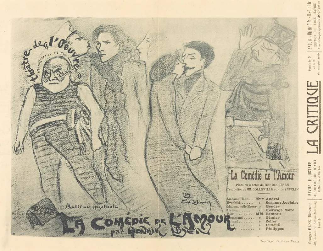 La Comedie De Lamour Wall Art by Ernest La Jeunesse - High-Resolution Digital Print