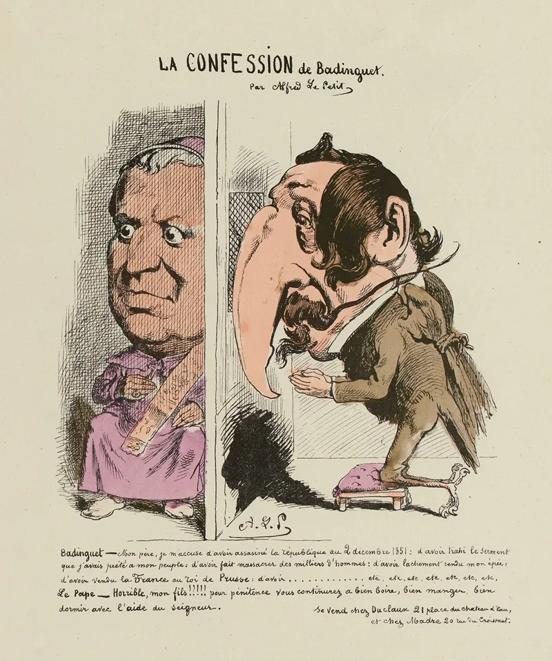 La Confession De Badinguet Wall Art by Zut (Alfred Le Petit) - High-Resolution Digital Print
