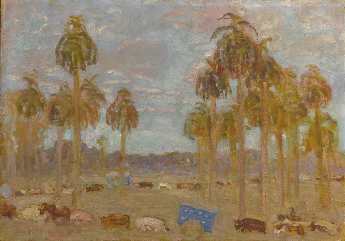 La Conquista Del Chaco Wall Art by Pedro Figari - High-Resolution Digital Print