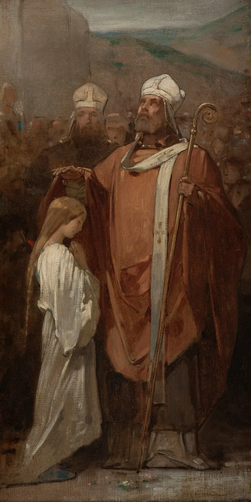 La Consecration De Sainte Genevieve Wall Art by Eugène Médard - High-Resolution Digital Print