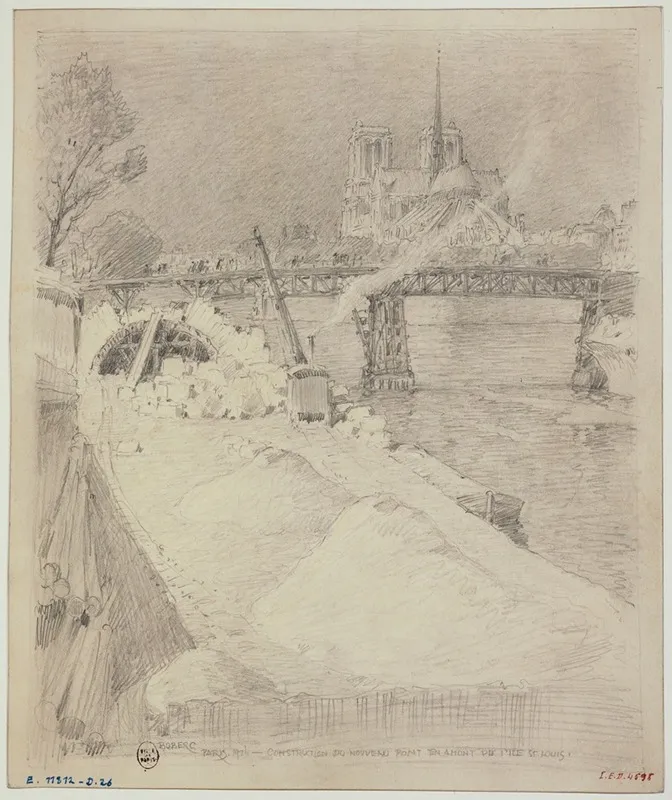 La Construction Du Pont De La Tournelle