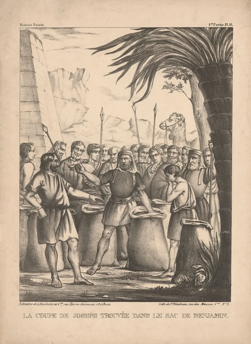La Coupe De Joseph Trouvee Dans Le Sac De Benjamin Wall Art by P. Bineteau - High-Resolution Digital Print