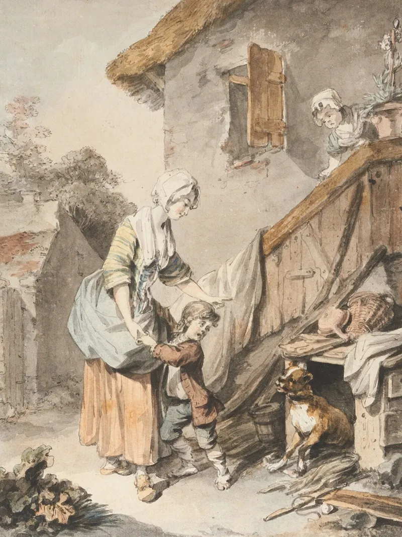 La Crainte Enfantine Wall Art by Sigmund Freudenberger - High-Resolution Digital Print