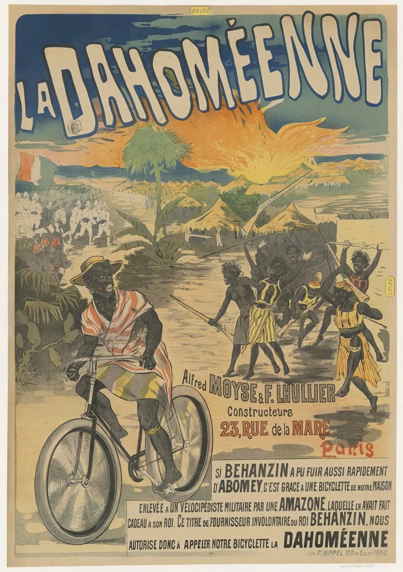 La Dahomeenne Alfred Moyse F Lhuillier Wall Art by Lith. F. Appel - High-Resolution Digital Print