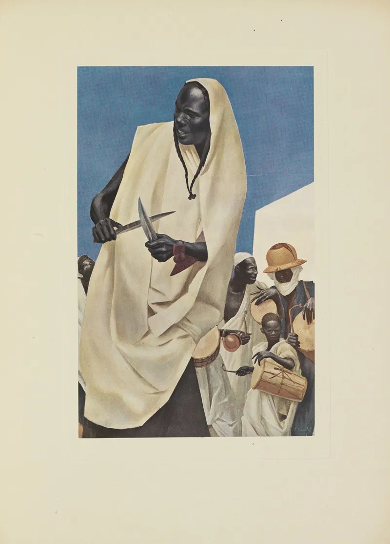 La Danse Du Kuli Kuta Niamey Wall Art by Alexandre Jacovleff - High-Resolution Digital Print