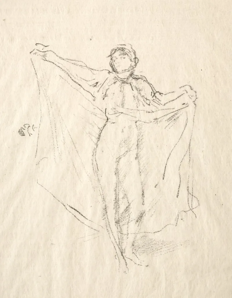 La Danseuse A Study Of The Nude Wall Art by James Abbott McNeill Whistler - High-Resolution Digital Print