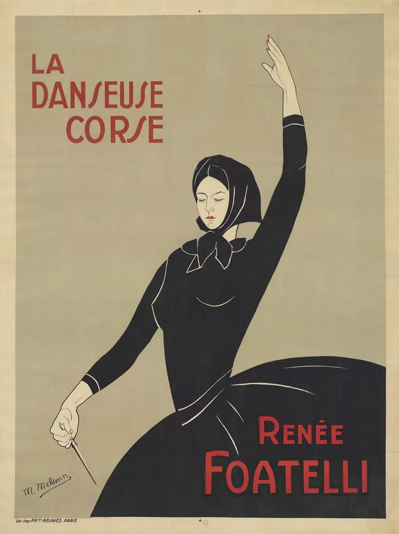 La Danseuse Corse Renee Foatelli Wall Art by M. Melsonn - High-Resolution Digital Print