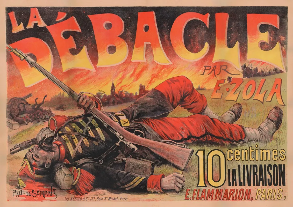 La Debacle Par E Zola Wall Art by Paul De Sémant - High-Resolution Digital Print