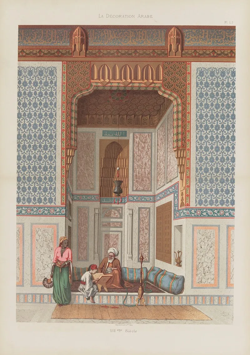La Decoration Arabe Pl 01 Wall Art by Marpon et Flammarion - High-Resolution Digital Print