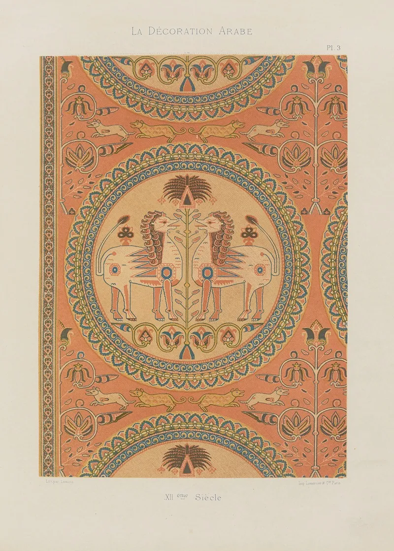 La Decoration Arabe Pl 02 Wall Art by Marpon et Flammarion - High-Resolution Digital Print