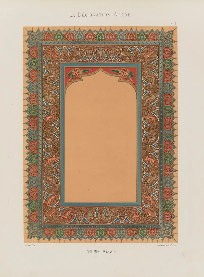 La Decoration Arabe Pl 03 Wall Art by Marpon et Flammarion - High-Resolution Digital Print