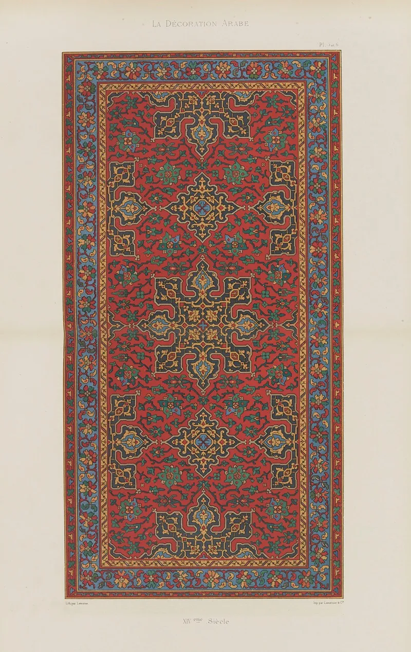 La Decoration Arabe Pl 04 Wall Art by Marpon et Flammarion - High-Resolution Digital Print