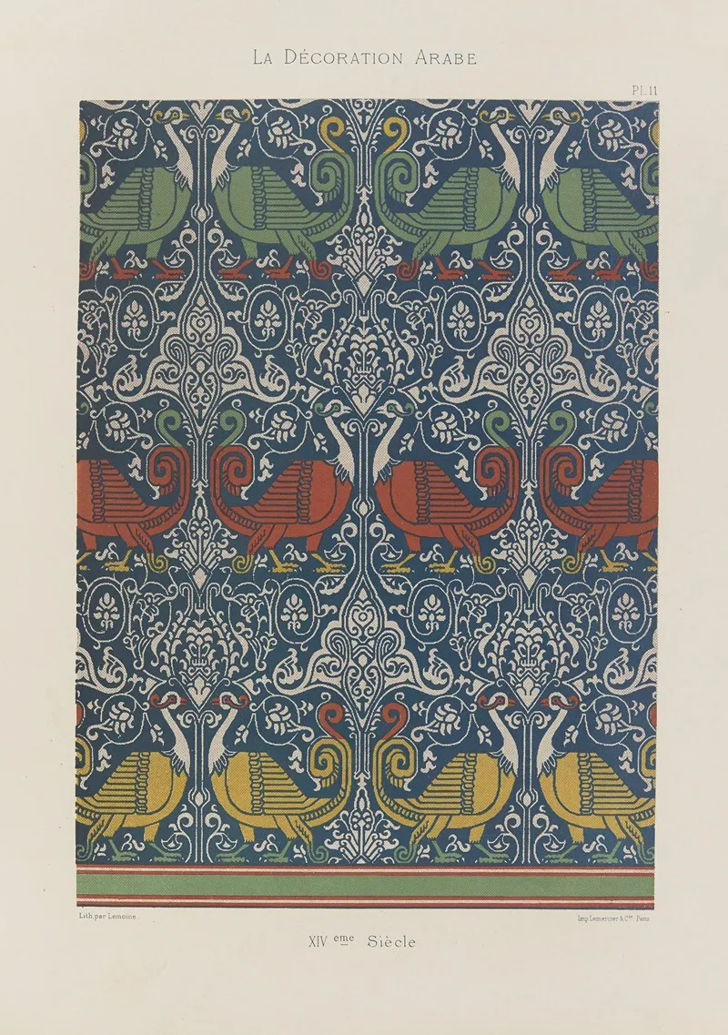 La Decoration Arabe Pl 07 Wall Art by Marpon et Flammarion - High-Resolution Digital Print